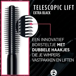 L'Oreal L'Oréal Paris Telescopic Lift Black Waterproof Mascara< Mascara