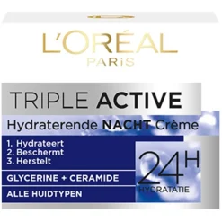 L'Oréal Paris Triple Active Nachtcrème|L'Oreal Paris Outlet