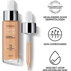 L'Oréal Paris True Match Nude 6-7 Tan Plumping Tinted Serum|L'Oreal Best