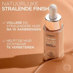 L'Oréal Paris True Match Nude 1-2 Rosy Light Plumping Tinted Serum|L'Oreal Best