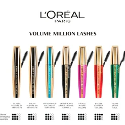 L'Oréal Paris Volume Million Lashes Waterproof Black Mascara|L'Oreal