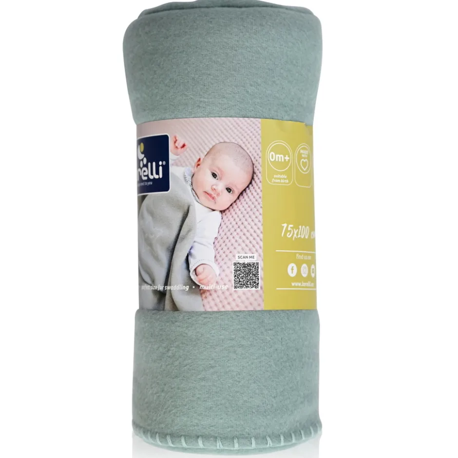 Fleece Mint Star 75x100cm Wiegdeken|Lorelli Sale