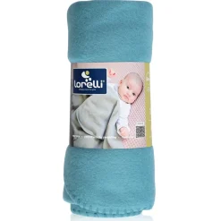 Lorelli Fleece Stone Blue Star 75x100cm Wiegdeken< Baby Beddengoed