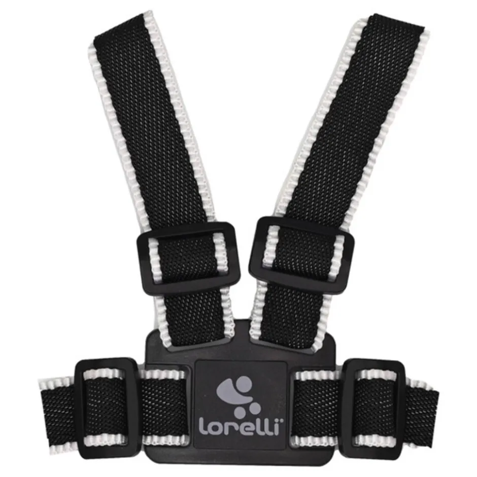 Lorelli Safety Harness Black & White Kinderstoel Tuigje met Looplijn< Kinderstoelen