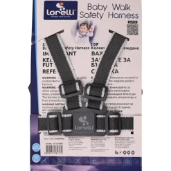 Safety Harness Grey & White Kinderstoel Tuigje met Looplijn|Lorelli New