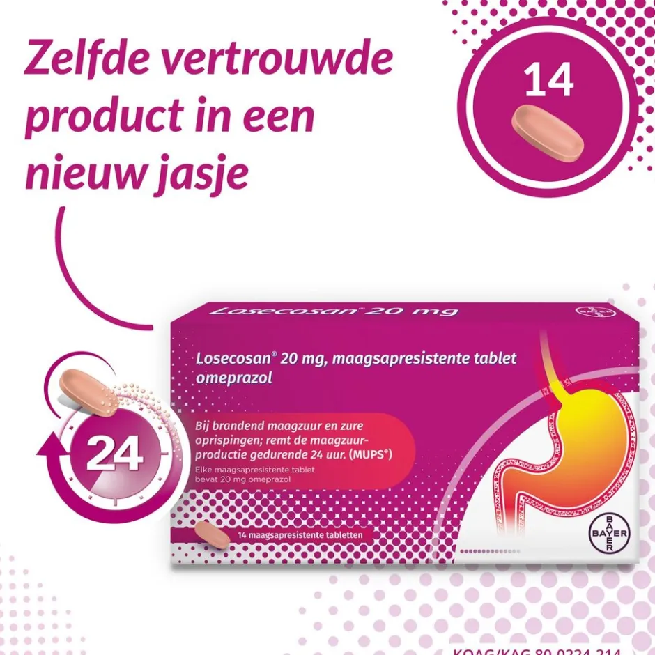 Losecosan Maagsapresistente Tabletten< Maag En Darm
