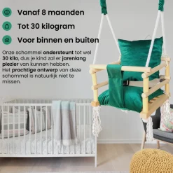Lovegifts Luxe Houten 3 in 1 Meegroei Babyschommel en Kinderschommel| Hot