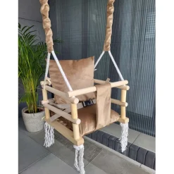 Lovegifts Luxe Houten 3 in 1 Meegroei Babyschommel en Kinderschommel< Speeltoestellen