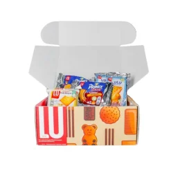 LU Festival koekjesdoos - Mix van Prince Pocket, Véritable Petit Beurre en Choco Beertjes< Koek