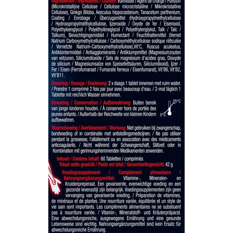 Bloedcirculatie Support Tabletten|Lucovitaal New