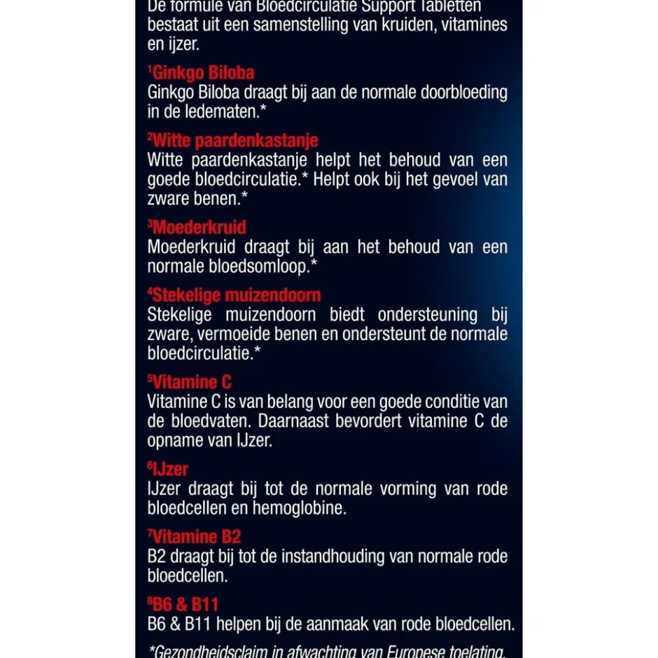 Bloedcirculatie Support Tabletten|Lucovitaal New