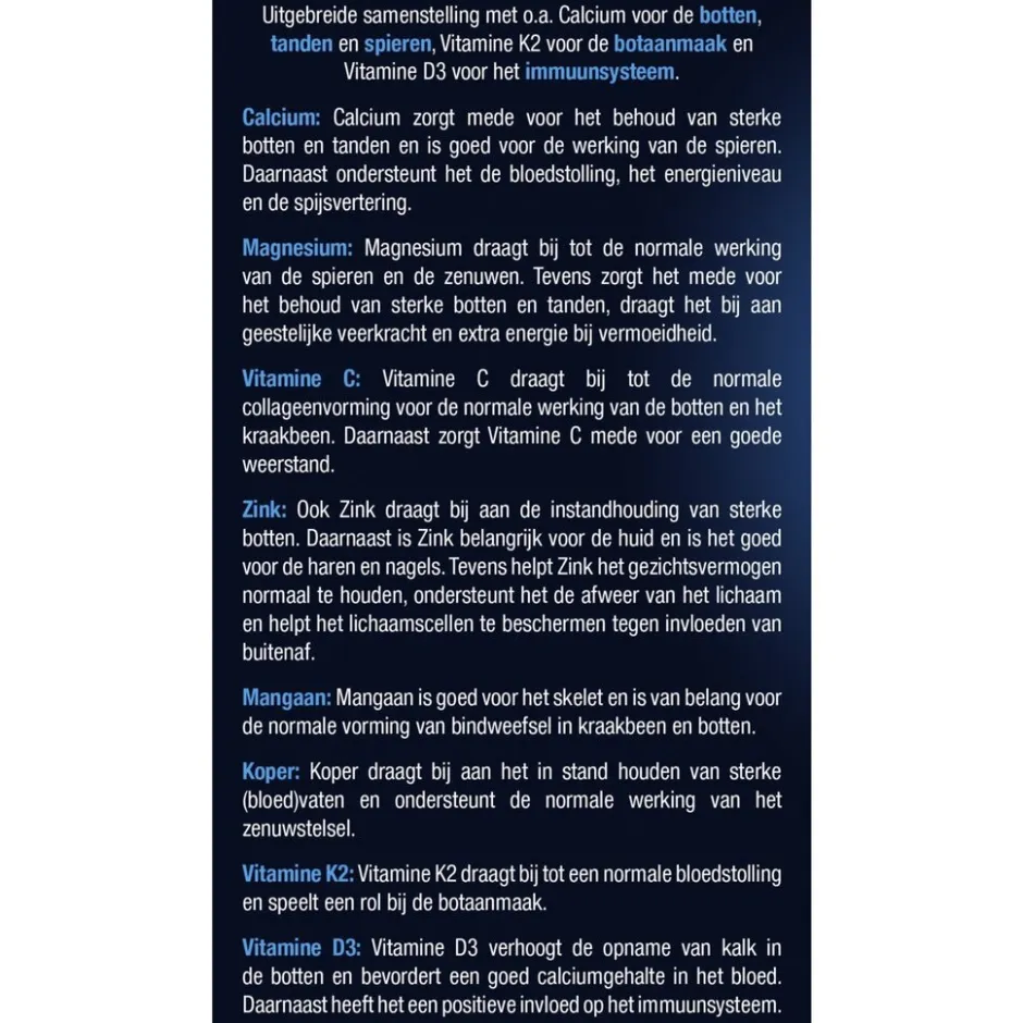 Calcium Magnesium Bot Formule Tabletten|Lucovitaal