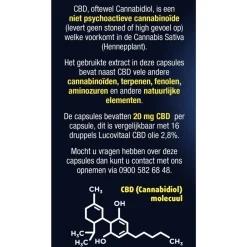 Lucovitaal CBD 20mg 100% Puur Capsules< Cbd