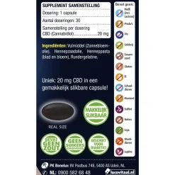 Lucovitaal CBD 20mg 100% Puur Capsules< Cbd