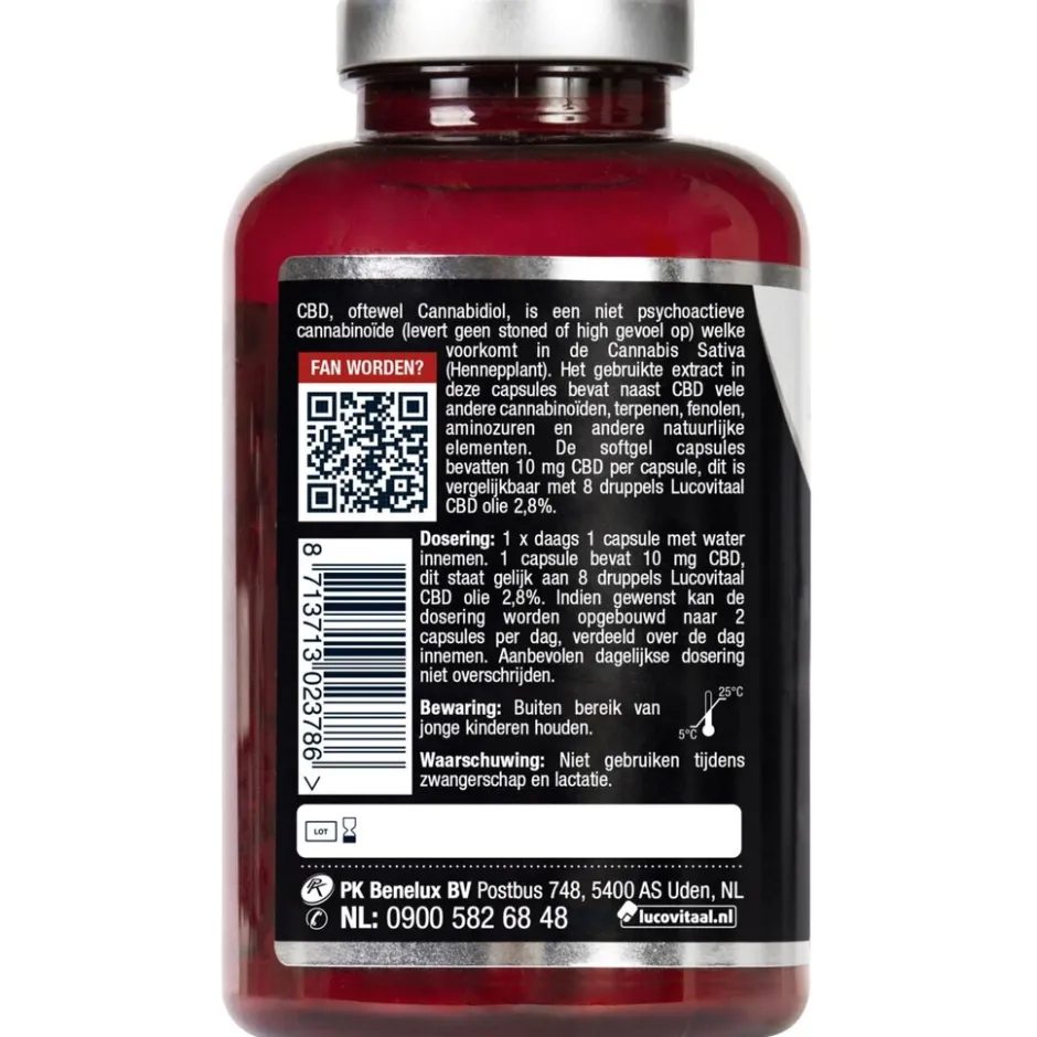 Lucovitaal CBD 10mg Cannabidiol Capsules< Cbd