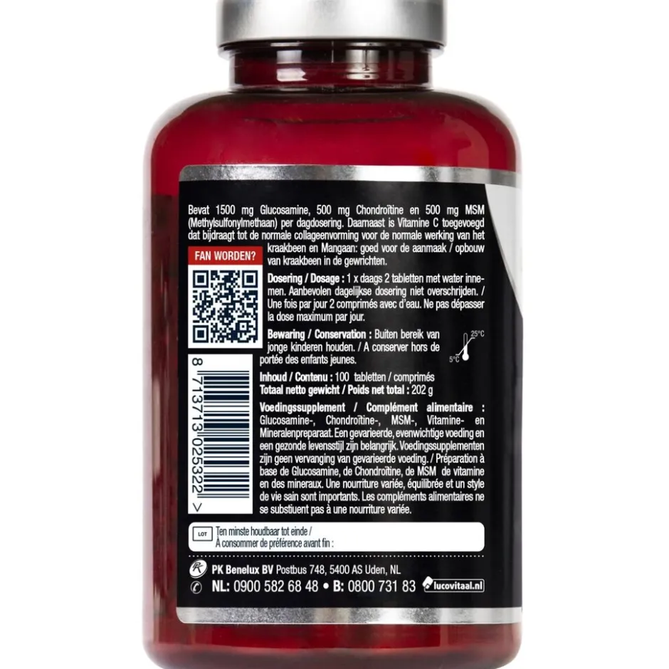 Glucosamine Chondroïtine MSM Tabletten|Lucovitaal Clearance