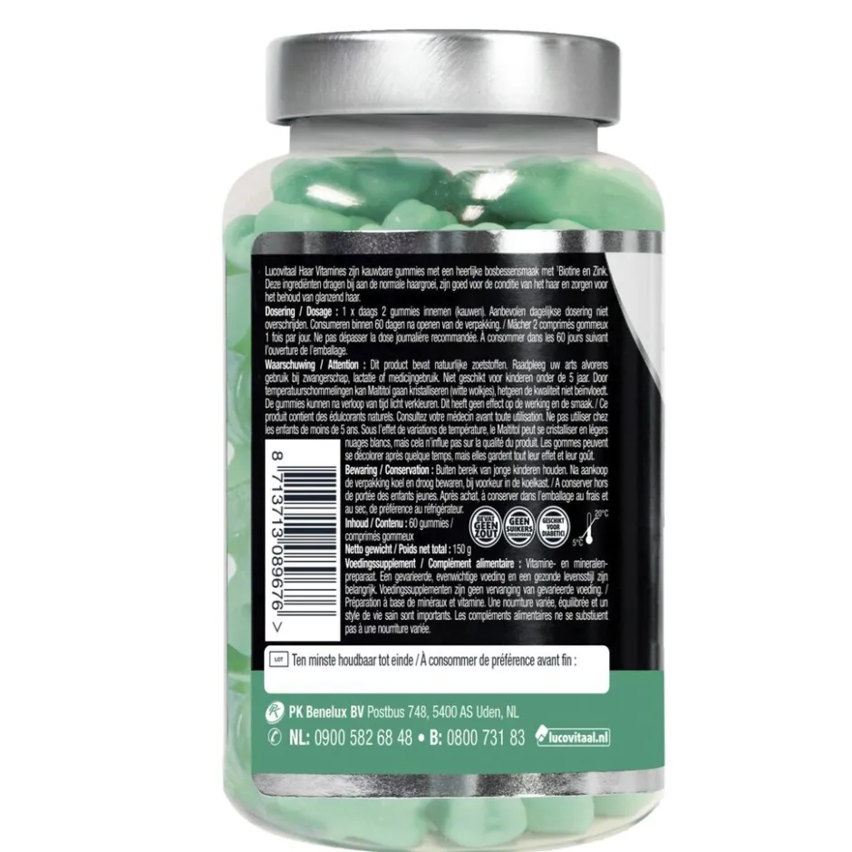 Lucovitaal Haar Vitamine Gummies< Beautysupplementen