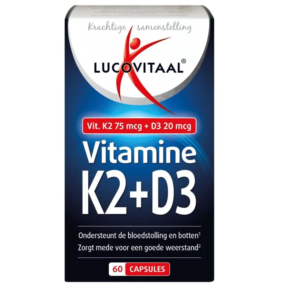K2 75 Mcg + D3 20 Mcg Capsules|Lucovitaal Hot