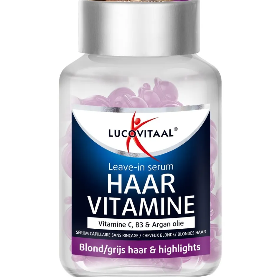 Lucovitaal Leavein Haarserum en Vitamine Blond/Grijs haar & Highlights< Haarserum
