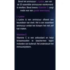 Lucovitaal L-Lysine Tabletten< Overige Supplementen