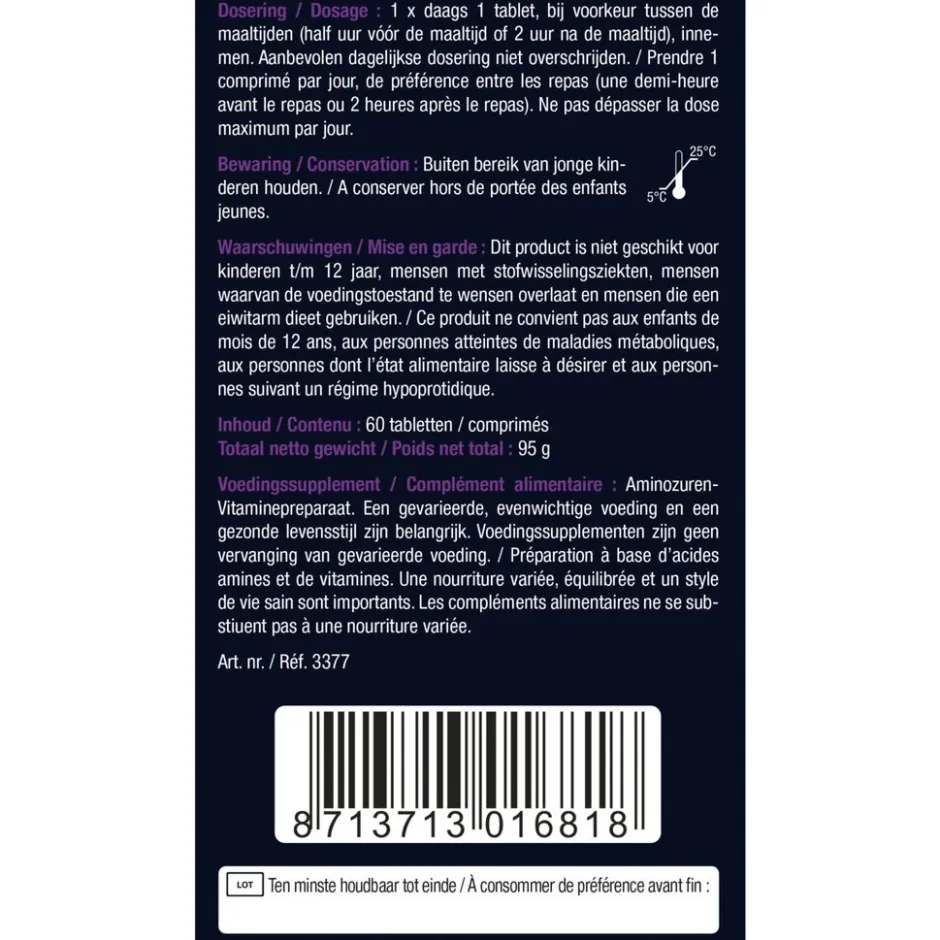 Lucovitaal L-Lysine Tabletten< Overige Supplementen