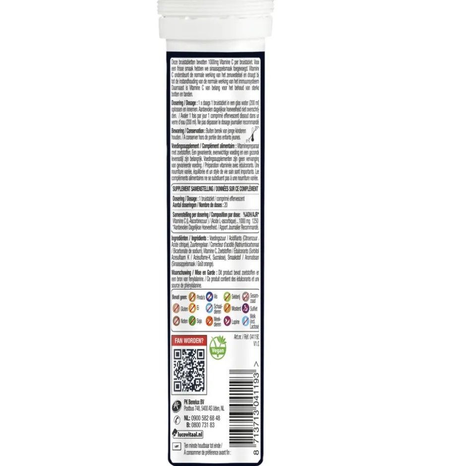 Magnesium 400mg Citraat Bruistabletten|Lucovitaal Best