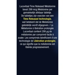 Lucovitaal Melatonine 299Mcg Time Released Tabletten< Melatonine