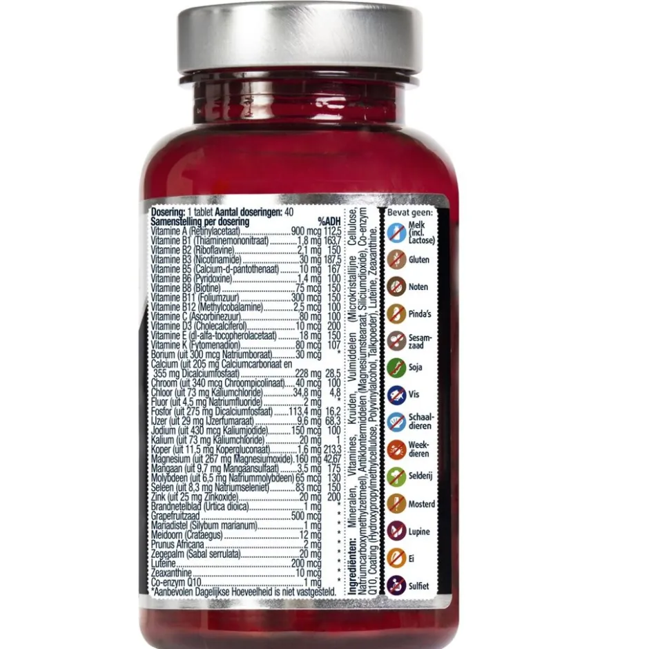 Lucovitaal Multi+ Compleet Man Tabletten< Weerstand En Energie|Vitamines