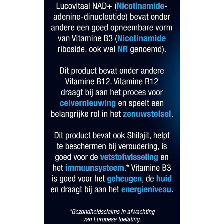 Lucovitaal Nad+ Capsules< Overige Supplementen