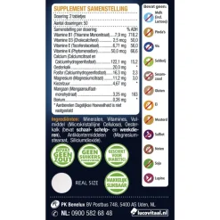 Lucovitaal Oesterkalk Calcium Vitamine D3 & K Tabletten< Mineralen|Botten En Spieren