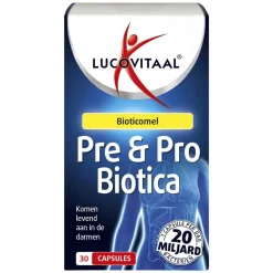 Lucovitaal Pre & Pro Biotica Capsules< Bacteriestammen