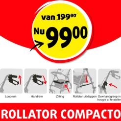 Rollator Compacto|Lucovitaal Clearance