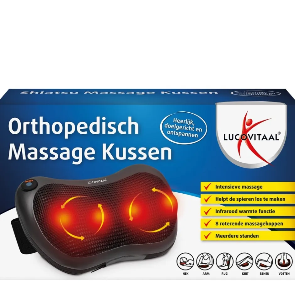 Lucovitaal Shiatsu Massage Kussen< Massageapparaten