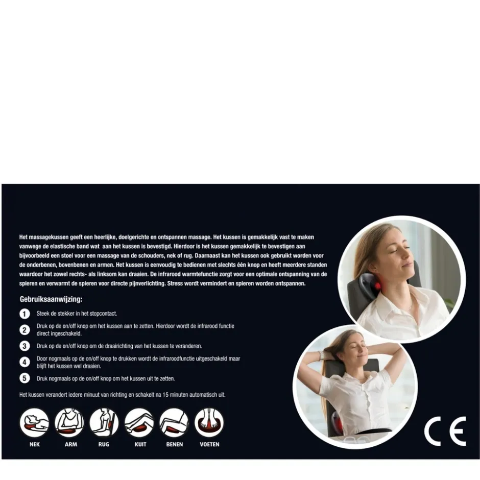Lucovitaal Shiatsu Massage Kussen< Massageapparaten