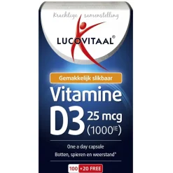 Lucovitaal Vitamine D3 25mcg Capsules< Botten En Spieren|Vitamines