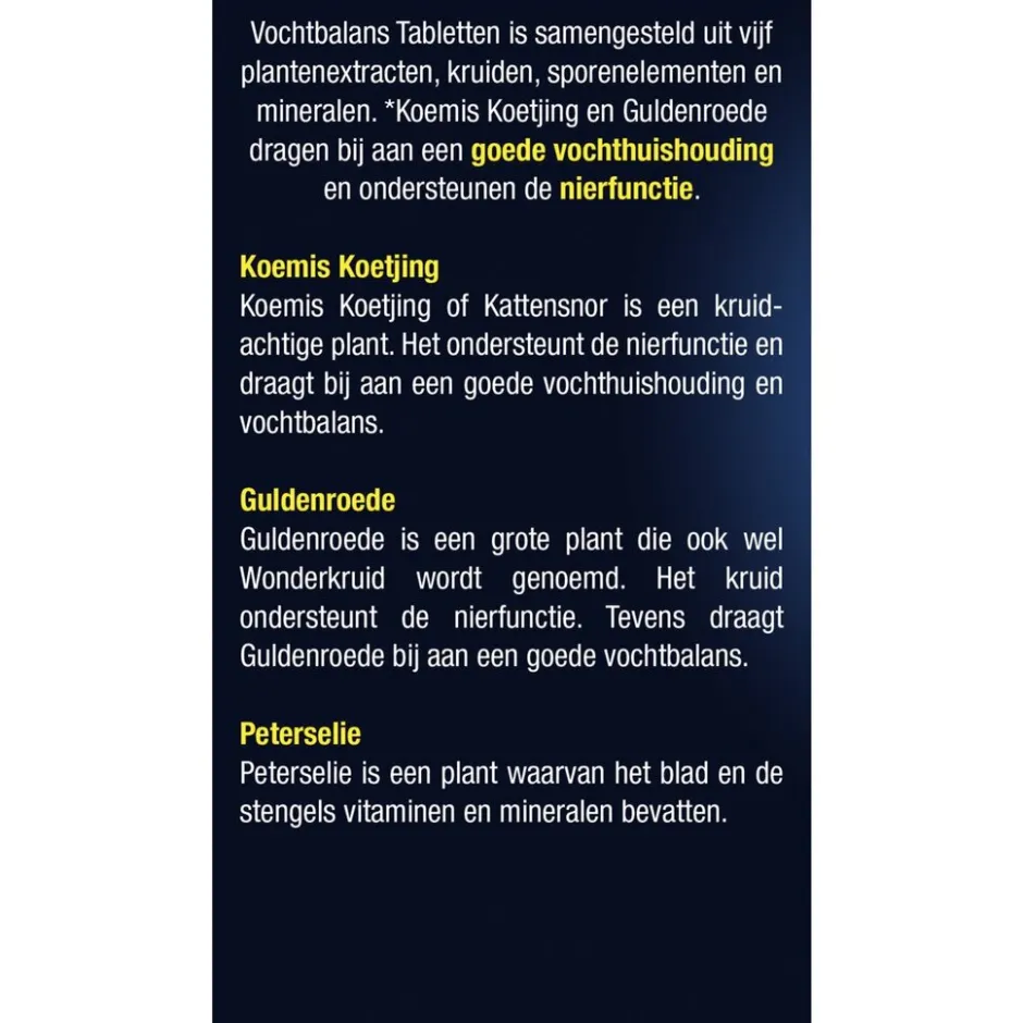 Vochtbalans Tabletten|Lucovitaal New