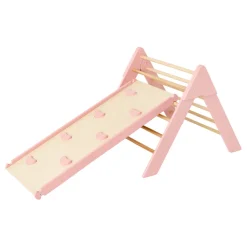 Luna Toys Houten Klimrek met Glijbaan< Speeltoestellen|Houten Klimrekken