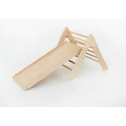 Luna Toys Naturel ECO Houten Klimrek met Glijbaan< Speeltoestellen|Verrassend Speelgoedvoordeel