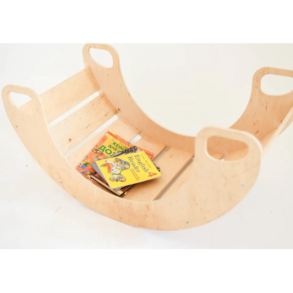Naturel Houten Schommelstoel / Rocker|Luna Toys Online