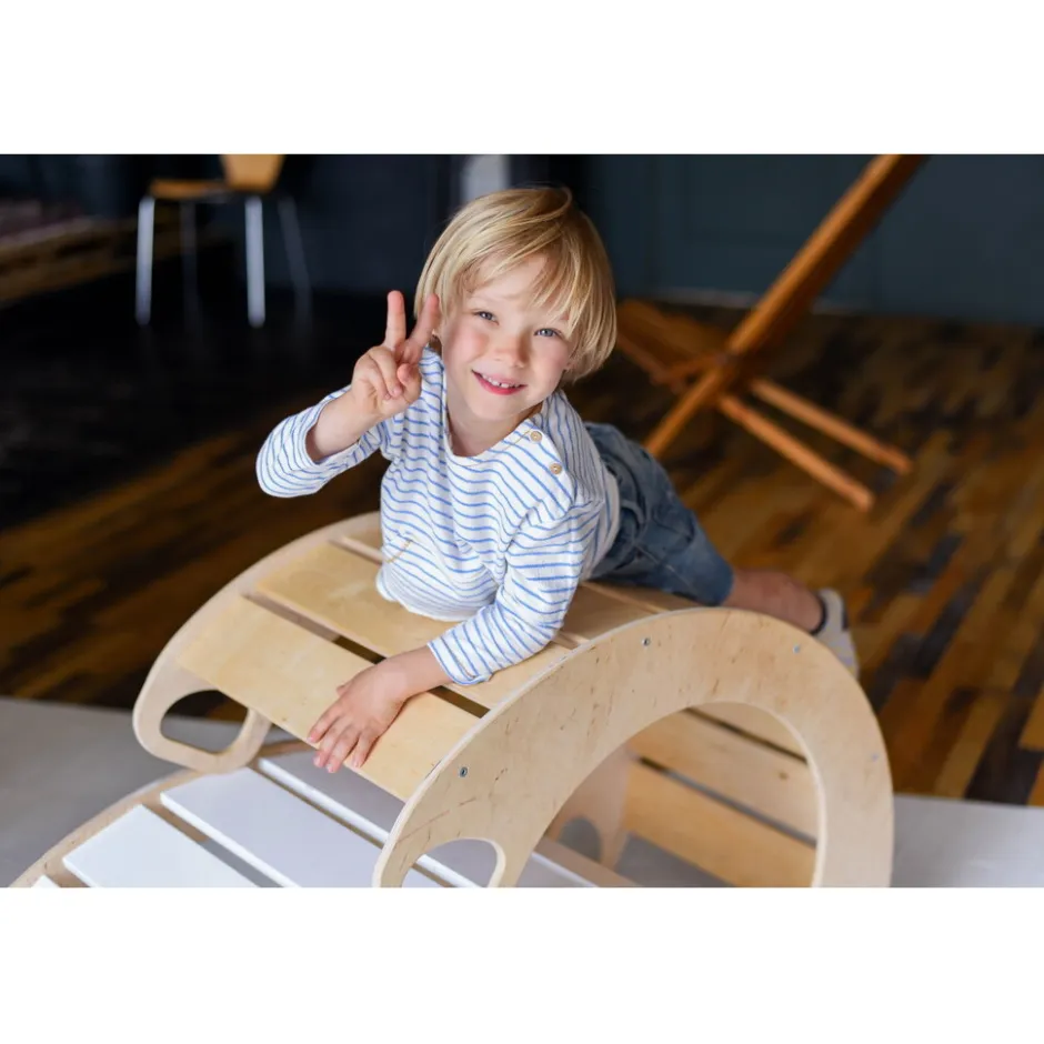 Naturel Houten Schommelstoel / Rocker|Luna Toys Online