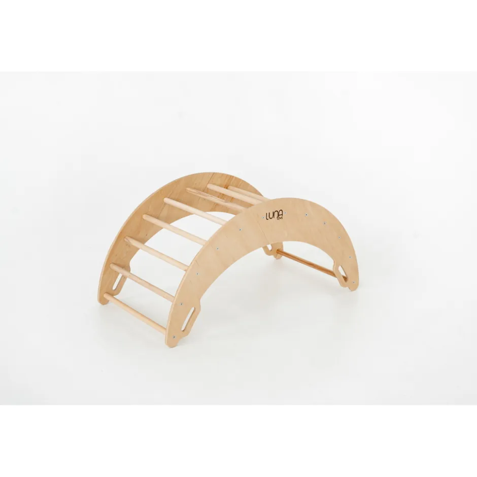 Luna Toys Naturel Houten Klimboog< Houten Klimrekken