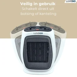 Luvego Elektrische Kachel 1800W< Kachels