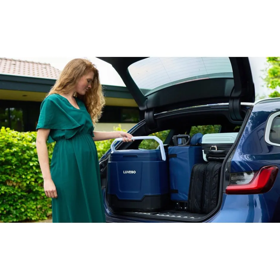 Luvego Elektrische Koelbox 32L Donkerblauw< Buiten En Vrije Tijd
