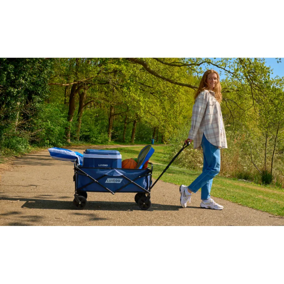 Luvego Opvouwbare Bolderkar 80KG Draagkracht< Buiten En Vrije Tijd