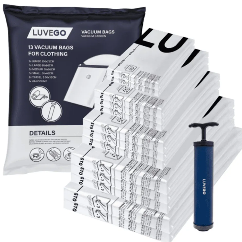 Luvego 13-Pack Vacuümzakken< Opbergen