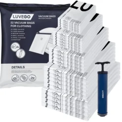 Vacuumzakken Kleding & Dekbedden 23 Stuks / 5 Maten Reiszakken Vacuum Opbergzakken|Luvego Sale