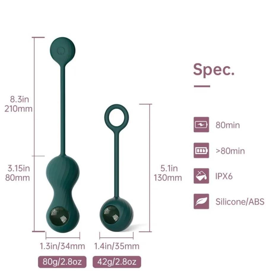 Duo Smart Kegel Vibrator met Gewichtenset|Magic Motion New