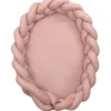 Amy Pure Roze 2-in-1 Babynest en Braided Bedbumper|MamaLoes