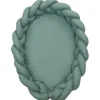 Amy Pure Stonegreen 2-in-1 Babynest en Braided Bedbumper|MamaLoes