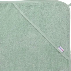 MamaLoes Badstof Stone Green Badcape< Badcapes En Badjassen
